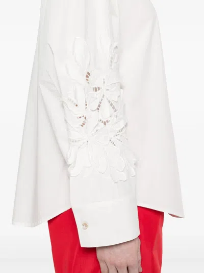 Forte Forte En Fleur Embroidered Poplin Shirt