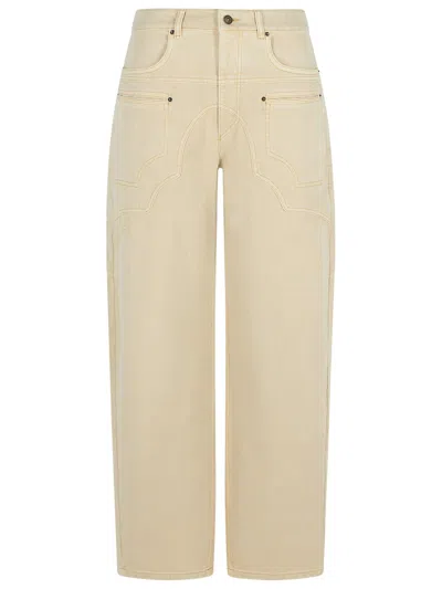 Isabel Marant Baryl Beige Cotton Pants