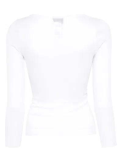 Isabel Marant Lamylic Long Sleeve Cotton Top In Black