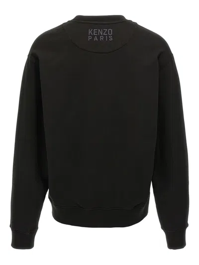Kenzo "happy Tiger" Sweatshirt In Black