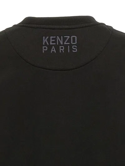 Kenzo "happy Tiger" Sweatshirt In Black