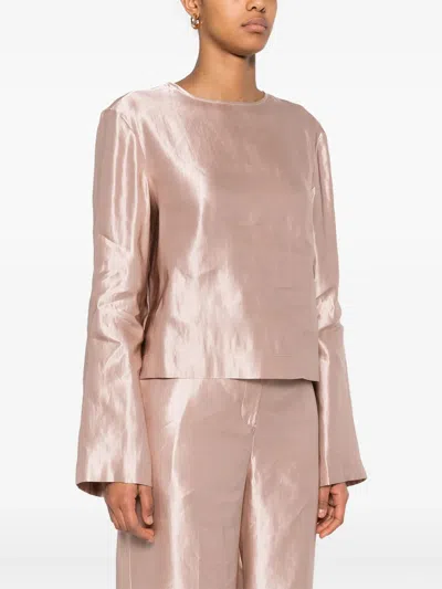 Shop Loulou Studio Round Neck Blouse