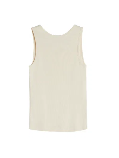 Shop Maison Kitsuné Maison Kitsune` Baby Fox Ribbed Tank Top With Patch
