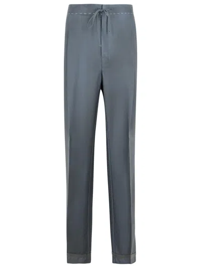 Maison Margiela Wool Blend Trousers Drawstring Waist