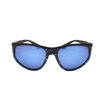 Polaroid Blue Rubber Sunglasses In Blue