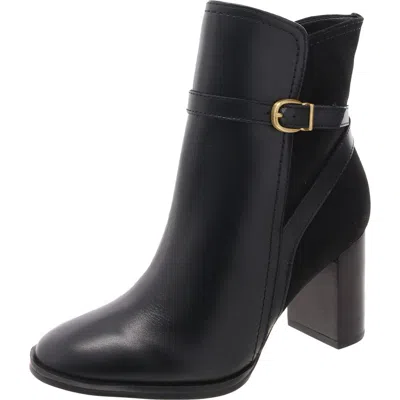 27 Edit Bexley Womens Buckle Leather Booties In Multi