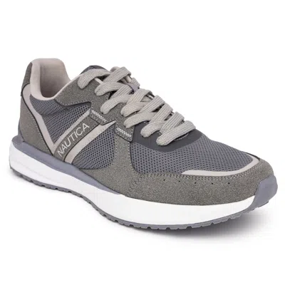 Nautica Mens Logo Lace-up Sneaker In Multi