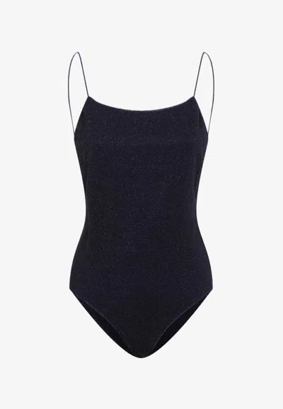 Oséree Swimwear Lumiere Maillot One-piece Swimsuit In Navy
