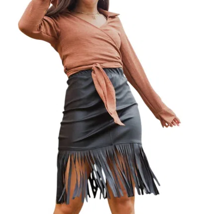 Her Entire Name Says Grace Backstage Pass Skirt In Black In Black