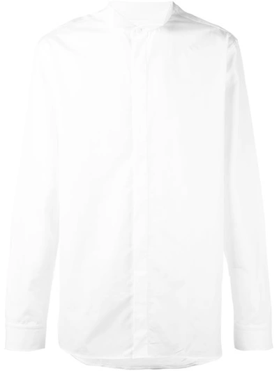 Balmain Classic Cutaway Collar Shirt In White