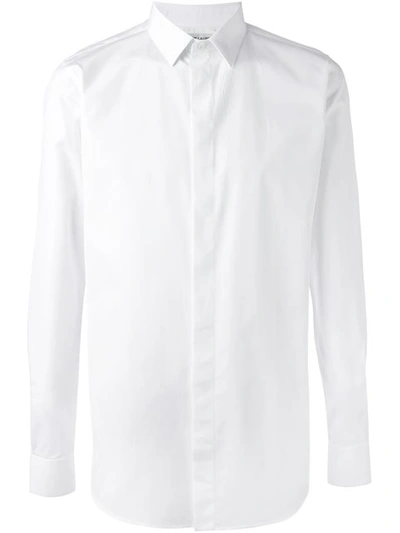 Saint Laurent Classic Long Sleeve Shirt In White