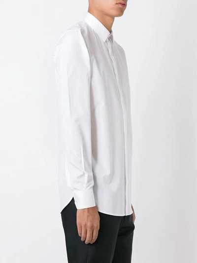 Shop Saint Laurent Classic Long Sleeve Shirt In White