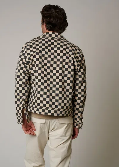 Leisure Lab Checkmate Ranch Jacket In Beige Checkered