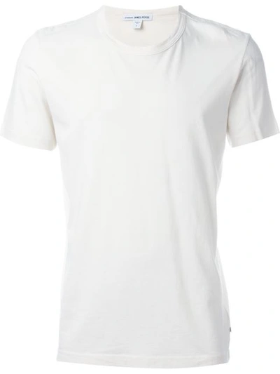 James Perse Round Neck T-shirt In White