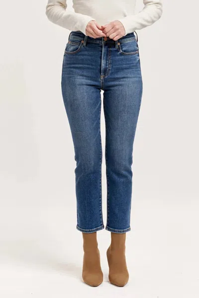 Dear John Denim Frankie High-rise Cropped Jeans In Midtown In Blue