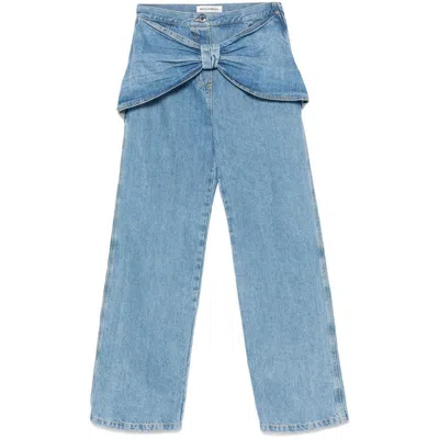 Mach&mach Bow-detailed Jeans In Multicolor