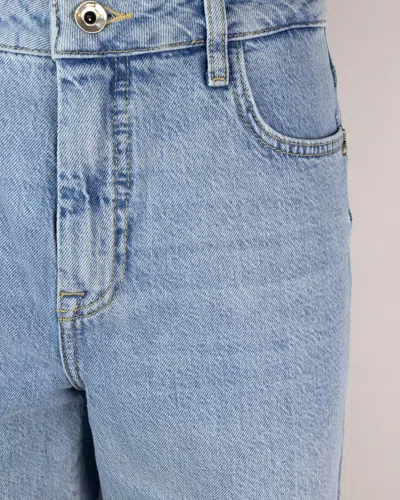 Patrizia Pepe Straight Essential Denim Trousers In Blue