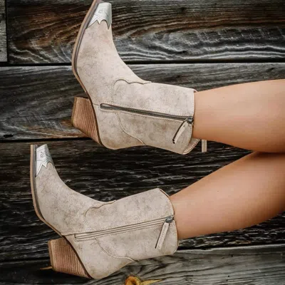 Very G Women's Jimi Boots In Taupe In Grey