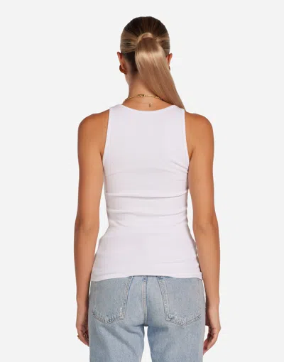 Lauren Moshi Esmerelda Lightning Tiger Tee In White