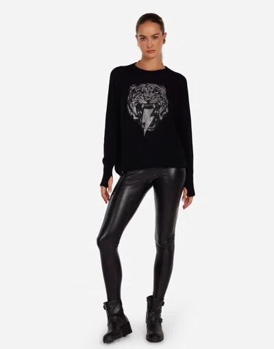 Lauren Moshi Ladona Stud Lightning Tiger In Black