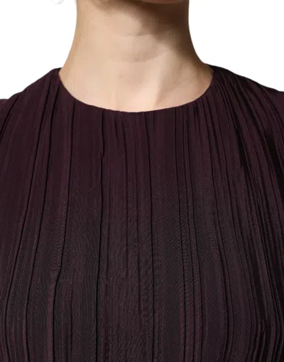 Shop Barbara Casasola Brown Silk Short Sleeves Sheath Maxi Women's Dress