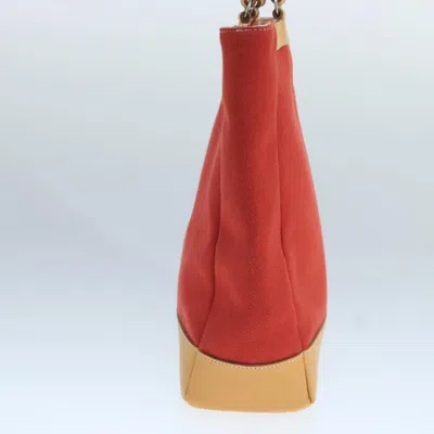 Pre-owned Burberry Blue Label Red Canvas Tote Bag ()