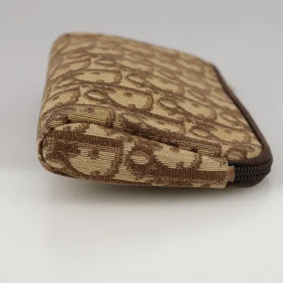 Pre-owned Dior Trotter Brown Canvas Clutch Bag ()