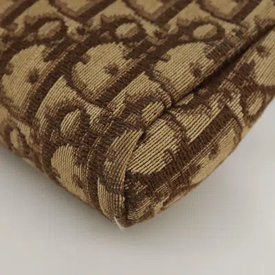 Pre-owned Dior Trotter Brown Canvas Clutch Bag ()