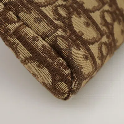 Pre-owned Dior Trotter Brown Canvas Clutch Bag ()