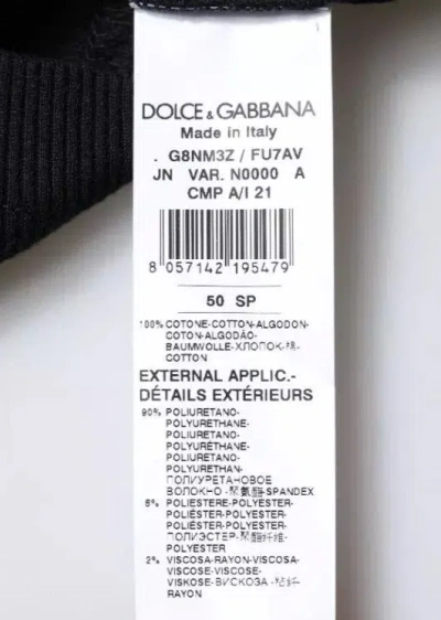 Dolce & Gabbana Black Cotton Sleeveless Round Neck Tank T-shirt In Black