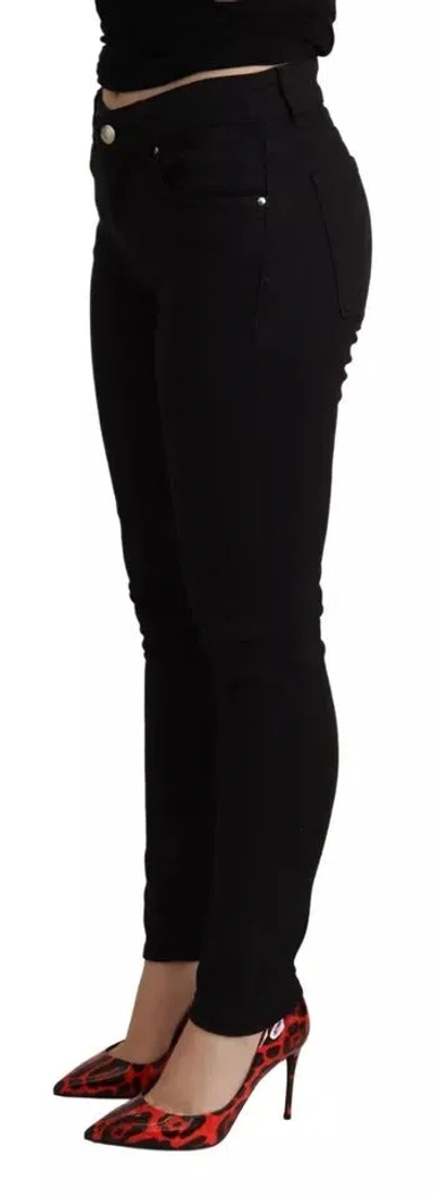 Dolce & Gabbana Black Skinny Denim Cotton Stretch Trouser Jeans In Black