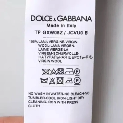Pre-owned Dolce & Gabbana Gray Wool Logo Turtleneck Pullover Men's Sweater ()