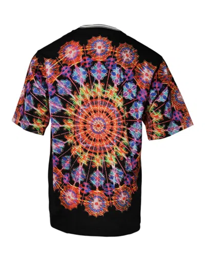 Dolce & Gabbana Multicolor Kaleidoscope Men Short Sleeves T-shirt In Neutral