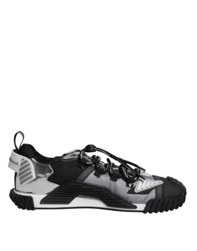 Dolce & Gabbana White Leather Milano Low Top Sneakers Men's Shoes In Multicolor
