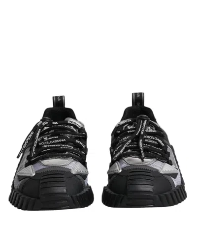 Dolce & Gabbana White Leather Milano Low Top Sneakers Men's Shoes In Multicolor
