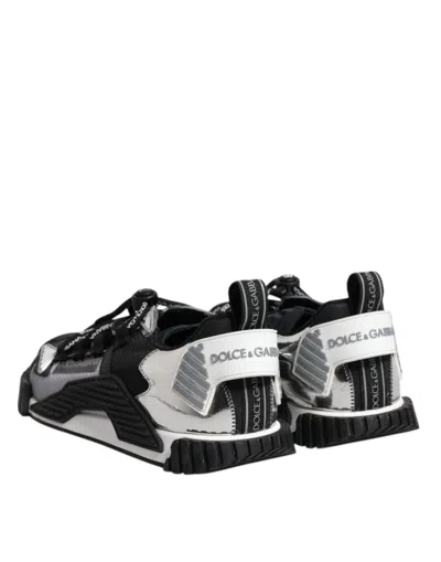 Dolce & Gabbana White Leather Milano Low Top Sneakers Men's Shoes In Multicolor