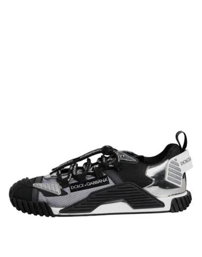 Dolce & Gabbana White Leather Milano Low Top Sneakers Men's Shoes In Multicolor