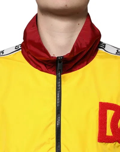 Dolce & Gabbana Multicolor Patchwork Men Full Zip Sweater In Multicolor
