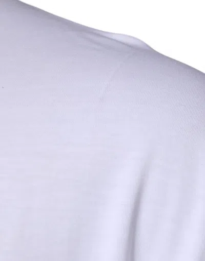 Pre-owned Dolce & Gabbana White Dg Logo Crew Neck Short Sleeve Men's T-shirt ()