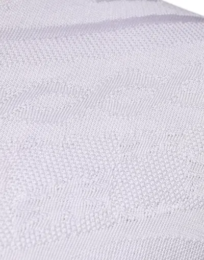 Dolce & Gabbana White Silk Crew Neck Men Pullover Men's Sweater In White