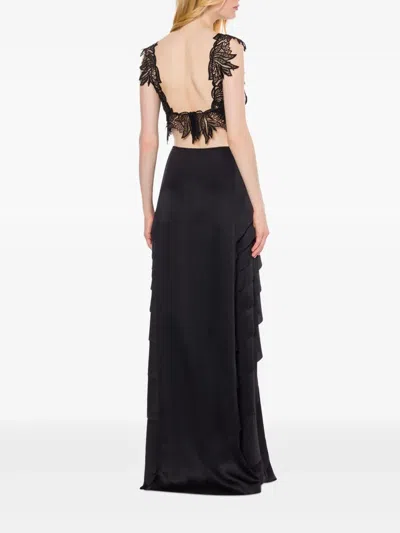 Alberta Ferretti Floral-embroidered Top