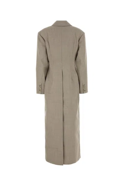 Nanushka Twill Ferris Coat Lapels Double-breasted Design Pockets Length
