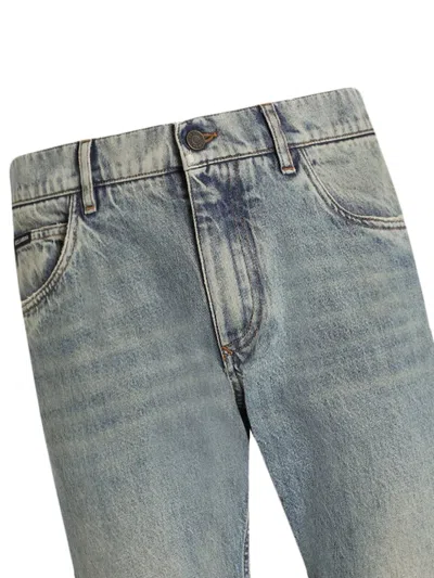 Dolce & Gabbana Straight Jeans With A Lightened Effect