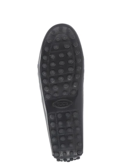 Tod's Leather Loafers In Black