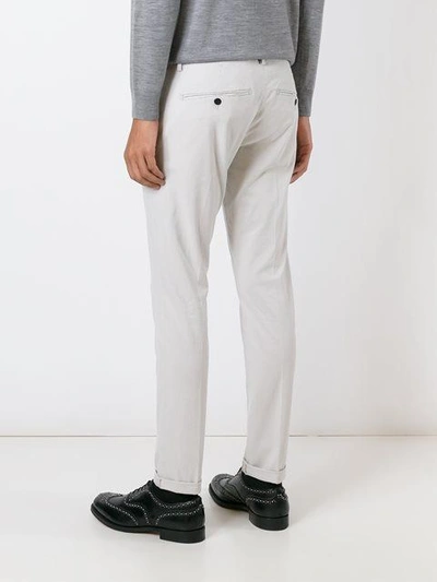 Shop Dondup Slim Fit Chinos - Neutrals