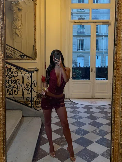 Outcast Zelda Mini Skirt Burgundy