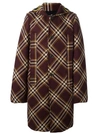 RAF SIMONS plaid single breasted coat,DRYCLEANONLY