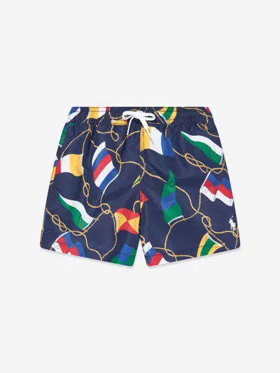 Polo Ralph Lauren Traveler Swim Trunk In Multicoloured