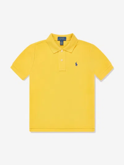 Polo Ralph Lauren Toddler And Little Boys The Iconic Mesh Polo Shirt In Yellow