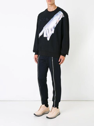 Shop Juunj Juun.j Juun.j X Hajime Sorayama Print Sweatshirt - Black